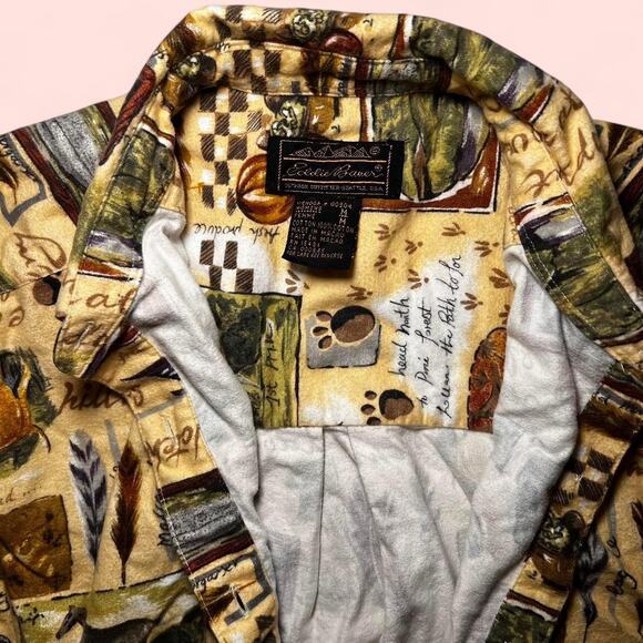 Eddie bauer western horse print shirt - Picture 2 of 5